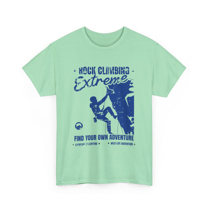 Extreme Rock Climbing Adventure Tee - Unisex Heavy Cotton Shirt