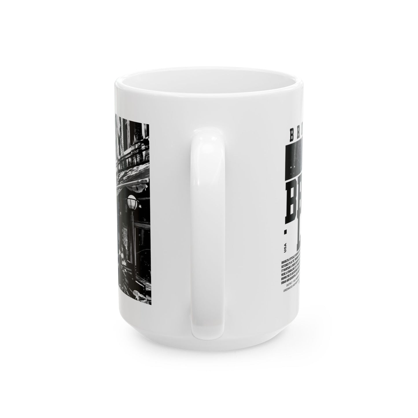 Brooklyn Ceramic Mug, (11oz, 15oz) - StyleMZ