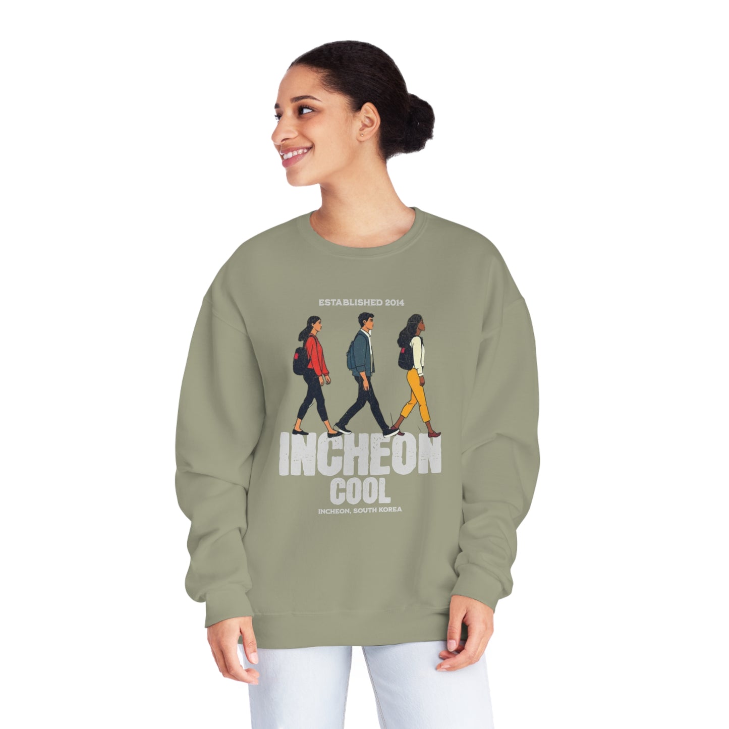 Korea -  Incheon Cool Unisex NuBlend® Crewneck Sweatshirt  - StyleMZ