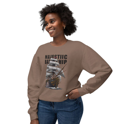 Battleship Unisex Lightweight Crewneck Sweatshirt - Korea - StyleMZ - Stylemz