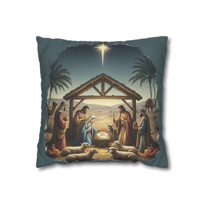 The baby was Jesus Faux Suede Square Pillowcase - StyleMZ