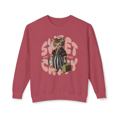 Korea -  Sweet Catty Unisex Lightweight Crewneck Sweatshirt  - StyleMZ