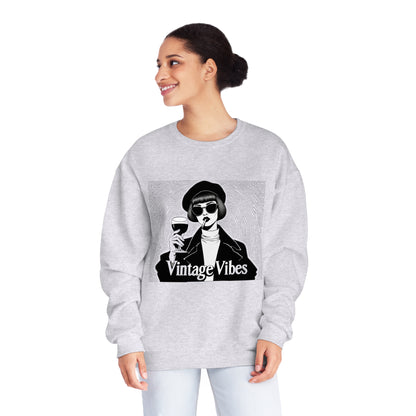 StyleMZ -  Vintage vibes Unisex NuBlend® Crewneck Sweatshirt  - StyleMZ