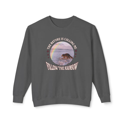 Korea -  Nature is calling me Unisex Lightweight Crewneck Sweatshirt  - StyleMZ