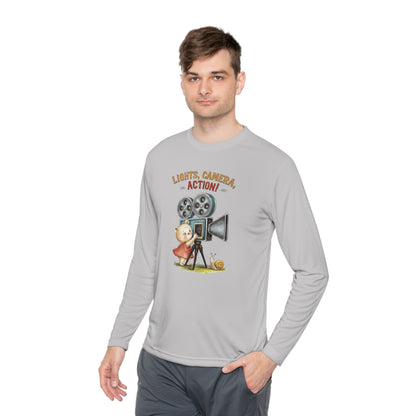 Korea -  Action Unisex Lightweight Long Sleeve Tee  - StyleMZ