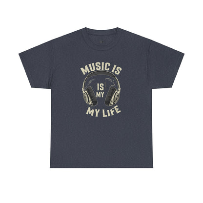 Music is my life Unisex Heavy Cotton Tee