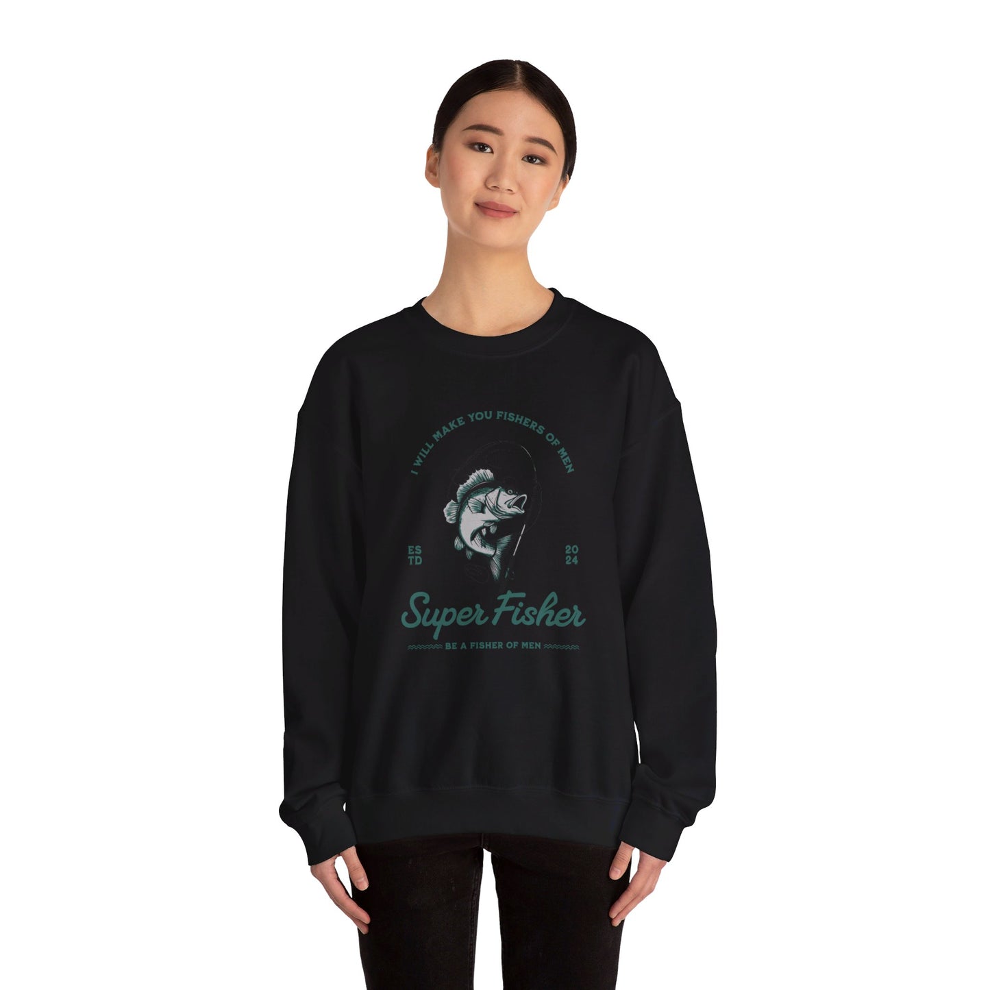 Korea -  Super fisher Unisex Heavy Blend™ Crewneck Sweatshirt  - StyleMZ