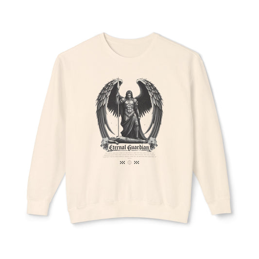 StyleMZ - Eternal Guardian Unisex Lightweight Crewneck Sweatshirt - StyleMZ - Stylemz