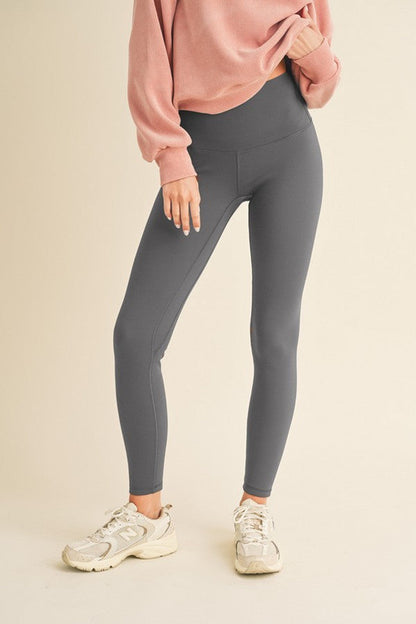 Yelete Full Size Fleece Lined High Waisted Leggings Warm