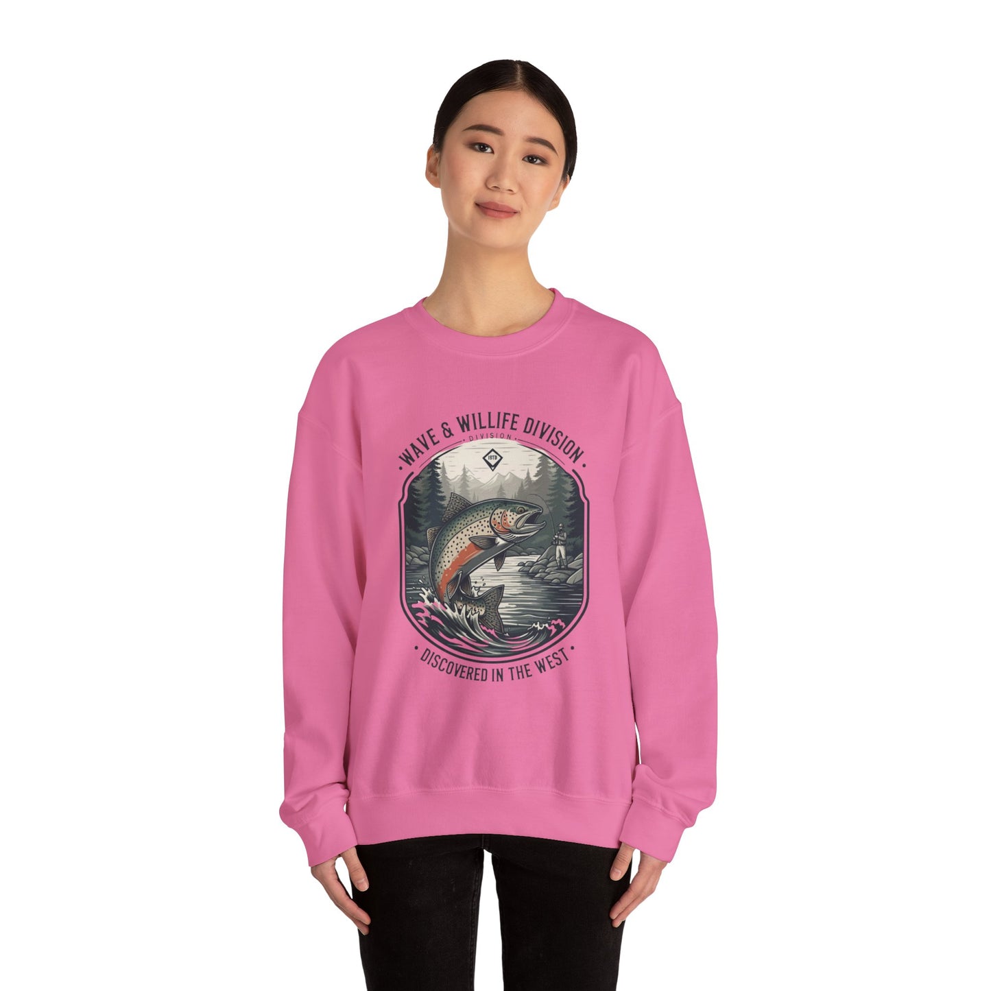 Discovered in the west Unisex Heavy Blend™ Crewneck Sweatshirt - StyleMZ