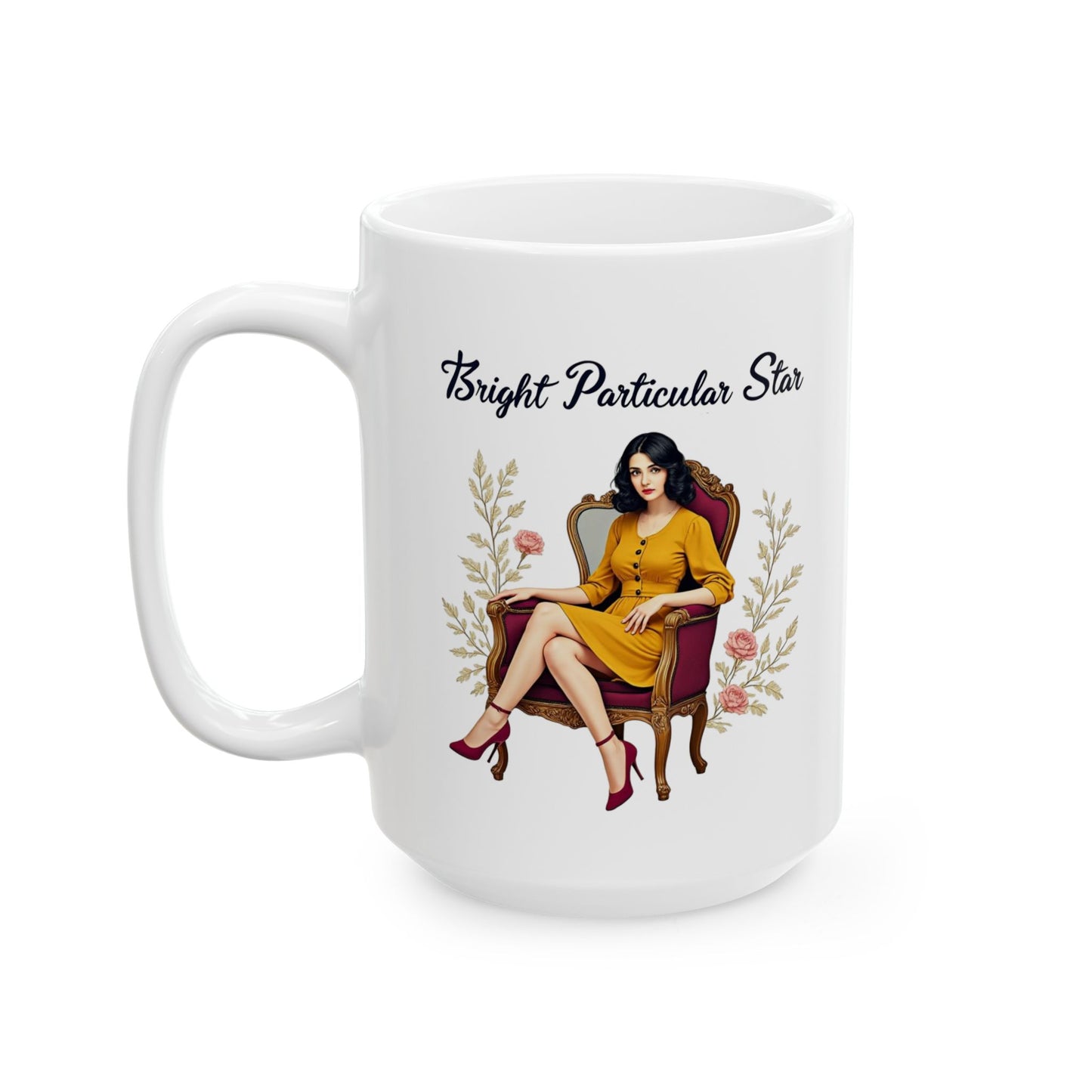 Bright Particular Star Ceramic Mug, (11oz, 15oz) - StyleMZ - Stylemz