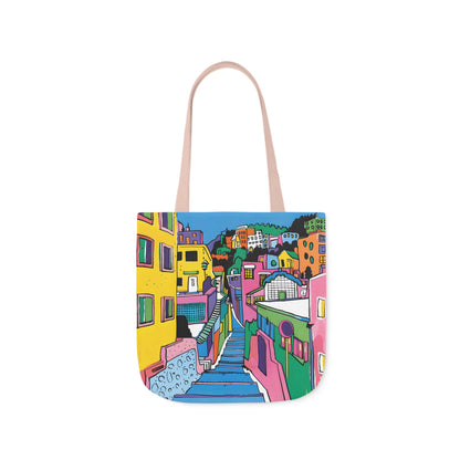 The hillside village in Korea Canvas Tote Bag, 5-Color Straps - StyleMZ