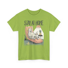 Camiseta unisex de algodón grueso Stay at Home - StyleMZ 