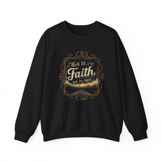 Walk by Faith Unisex Heavy Blend™ Crewneck Sweatshirt