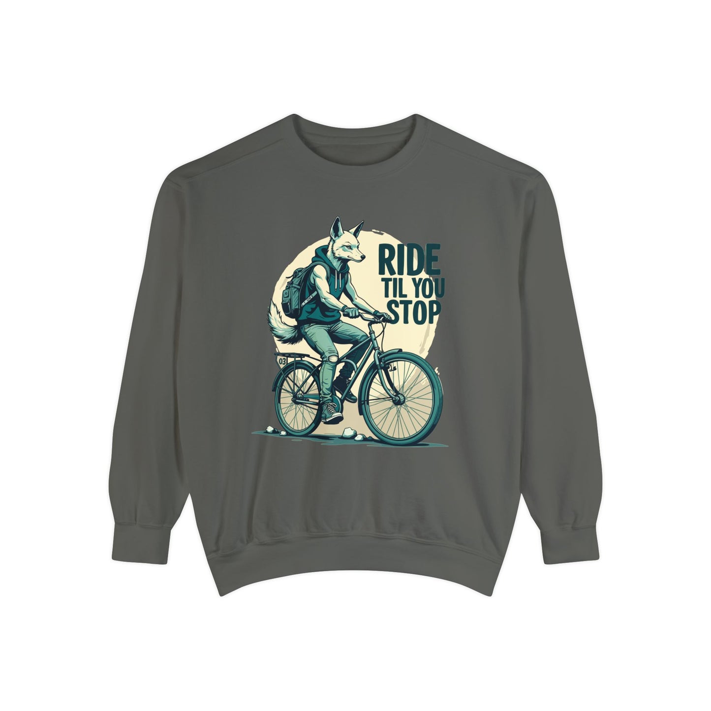 Corea - Sudadera unisex teñida en prenda Ride till you stop - StyleMZ 