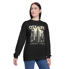 City life Unisex Drop Shoulder Sweatshirt  - StyleMZ