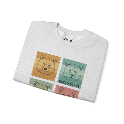 Crewneck Sweatshirt -  Retro bears