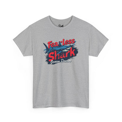 Fearless shark Unisex Heavy Cotton Tee - StyleMZ