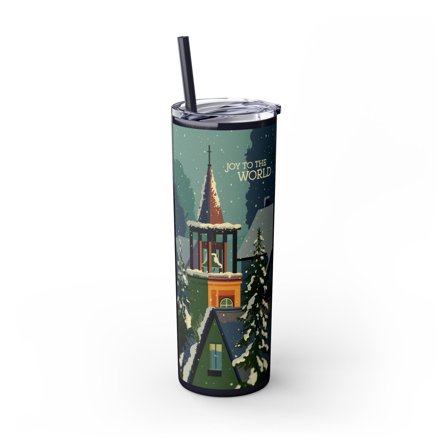 Skinny Tumbler with Straw, 20oz - StyleMZ