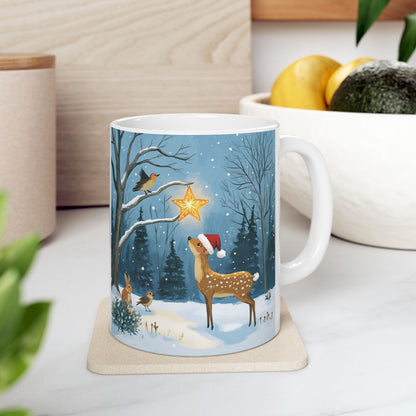 serene winter Ceramic Mug, (11oz, 15oz) - StyleMZ