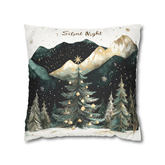 Silent night II Faux Suede Square Pillowcase - StyleMZ