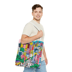 Korea -  Seoul's hill neighborhoods Tote Bag (AOP)  - StyleMZ