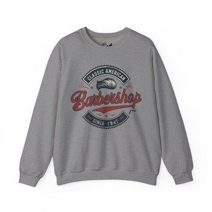 Classic American barbershop Unisex Heavy Blend™ Crewneck Sweatshirt - StyleMZ