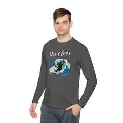 Korea -  Don't fear, ride the wave Unisex Lightweight Long Sleeve Tee  - StyleMZ