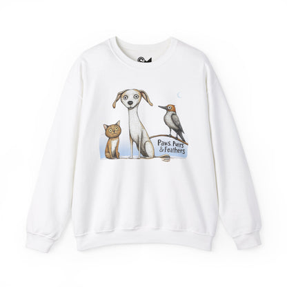 Paws, Purrs & Feathers Unisex Heavy Blend™ Crewneck Sweatshirt