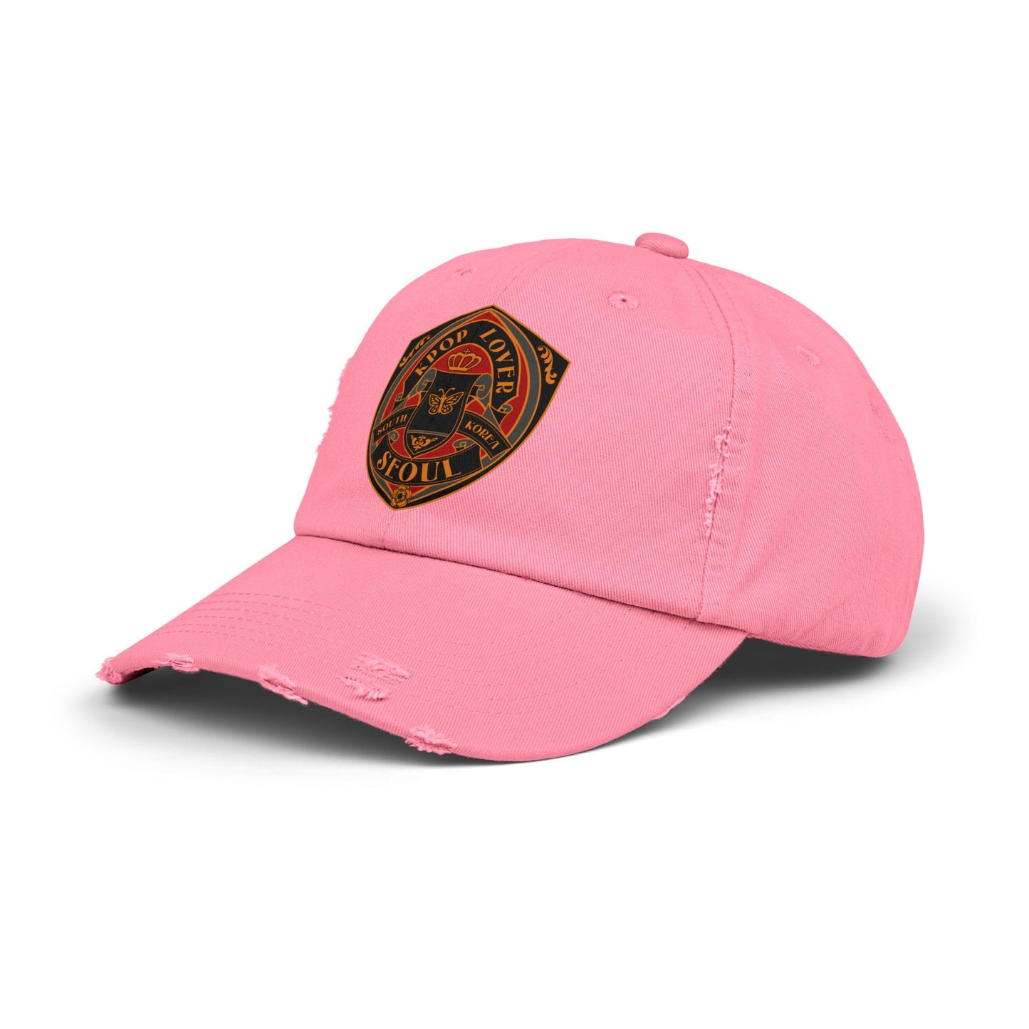 Korea -  KPOP Lover Unisex Distressed Cap  - StyleMZ