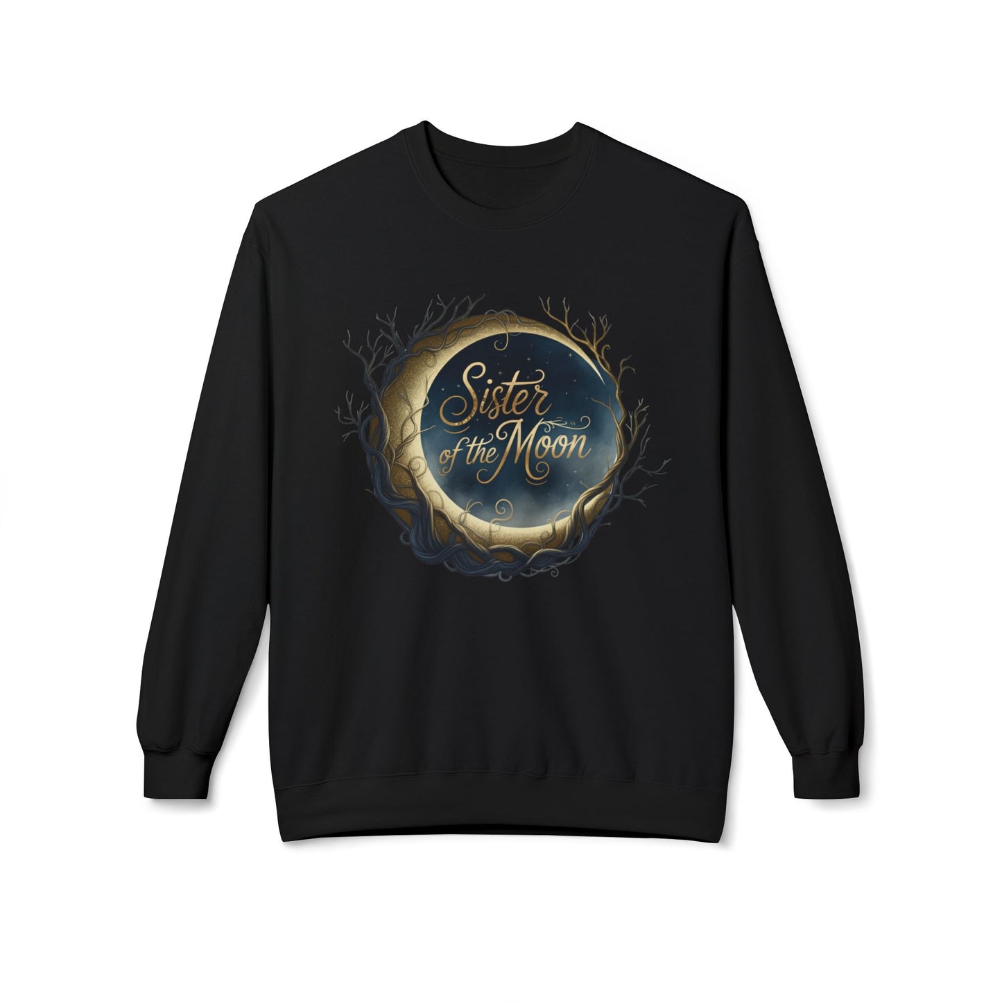 Sister of the moon Unisex Midweight Softstyle Fleece Crewneck Sweatshirt - StyleMZ - Stylemz