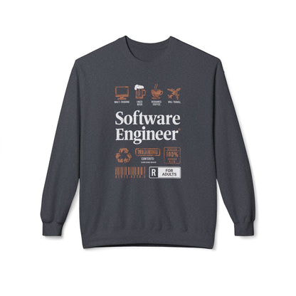 Korea -  Software Engineer Unisex Midweight Softstyle Fleece Crewneck Sweatshirt  - StyleMZ