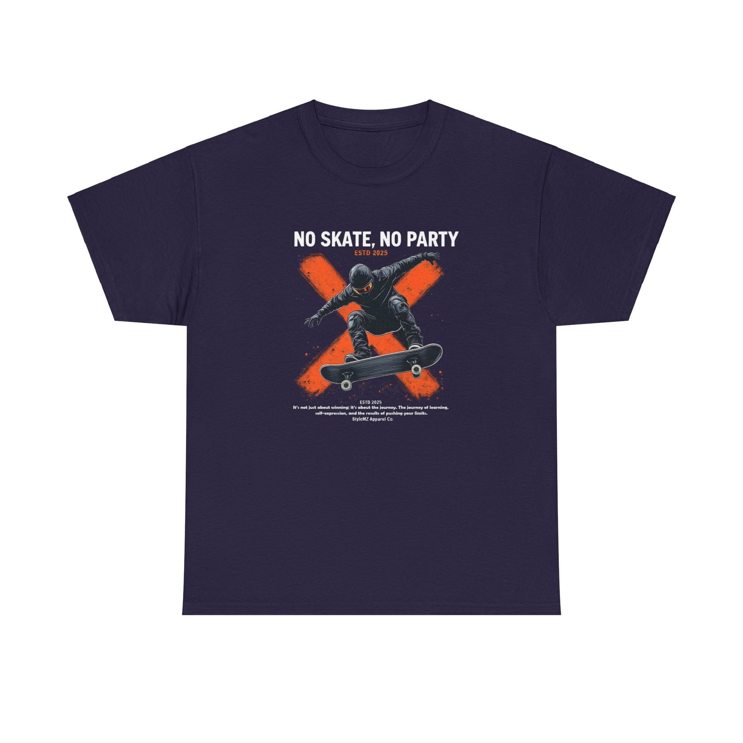 NO SKATE, NO PARTY Unisex Heavy Cotton Tee