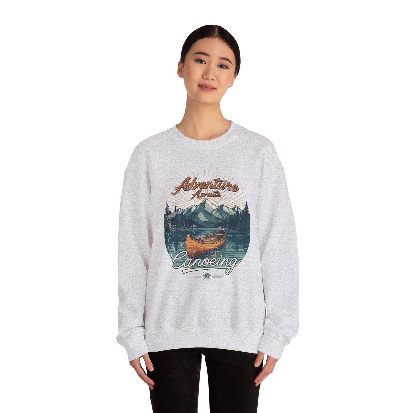 Canoeing Unisex Heavy Blend™ Crewneck Sweatshirt - StyleMZ