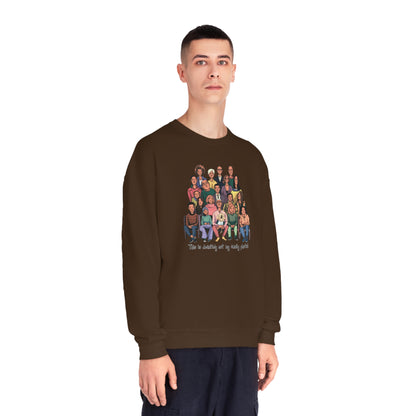 Definitely not my family photo Unisex NuBlend® Crewneck Sweatshirt - Korea - StyleMZ - Stylemz