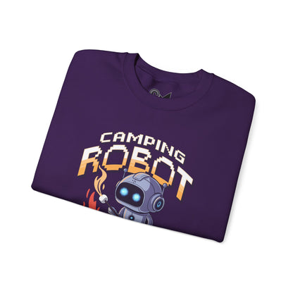 Camping robot Unisex Heavy Blend™ Crewneck Sweatshirt - StyleMZ