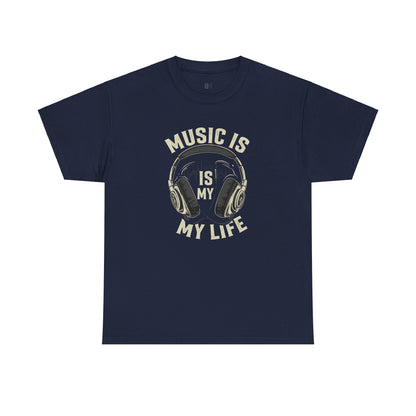 Music is my life Unisex Heavy Cotton Tee