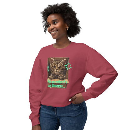 Korea -  When you realize it's only Wednesday! Unisex Lightweight Crewneck Sweatshirt  - StyleMZ