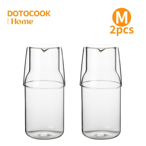 Elegant BPA-Free Glass Water Carafe Cup Set for Stylish Hydration