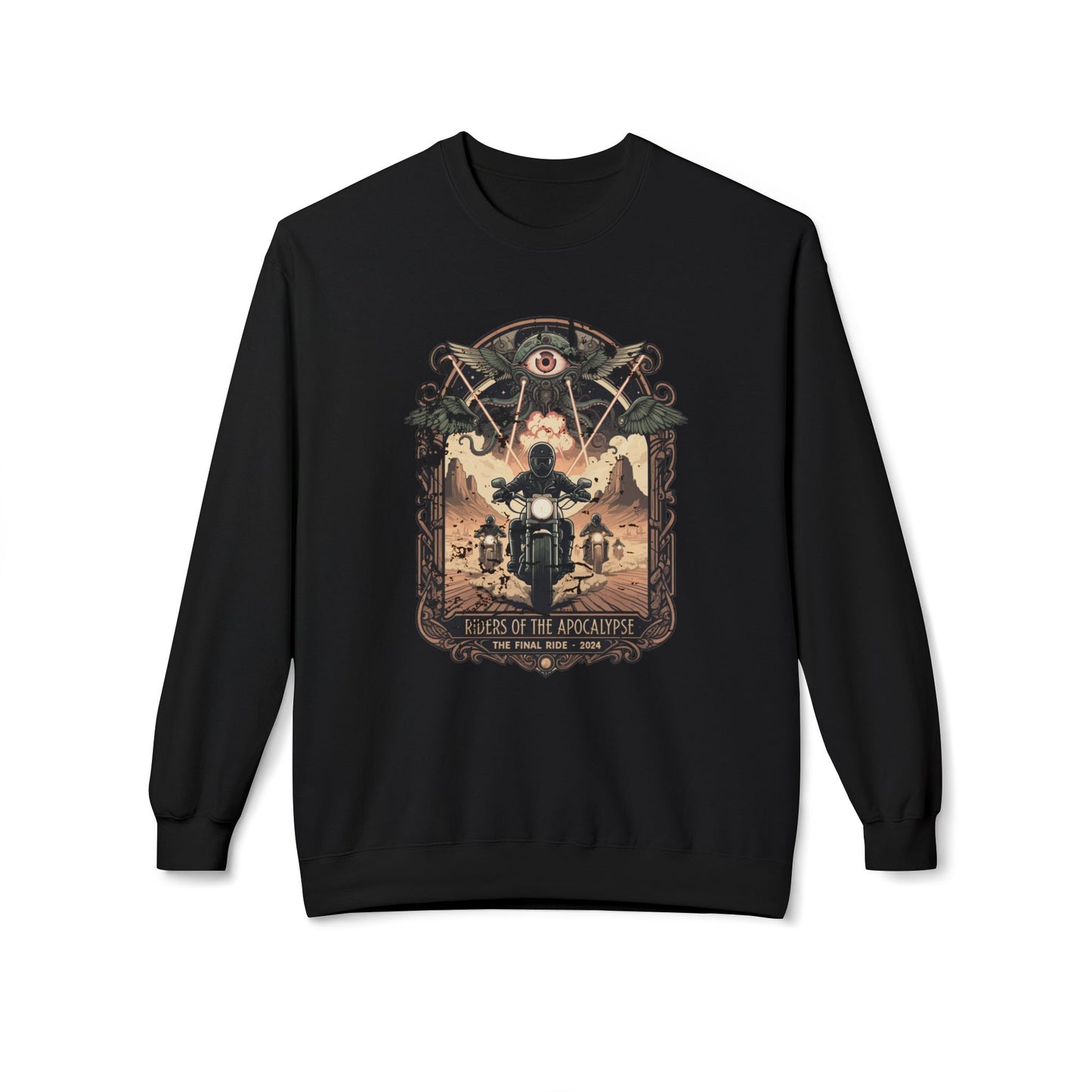 Riders of the apocalypse Unisex Midweight Softstyle Fleece Crewneck Sweatshirt - StyleMZ