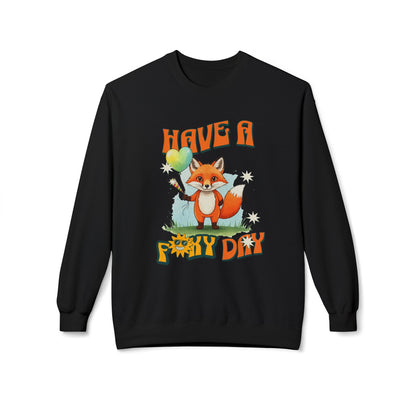 Have a foxy day! Unisex Midweight Softstyle Fleece Crewneck Sweatshirt - StyleMZ