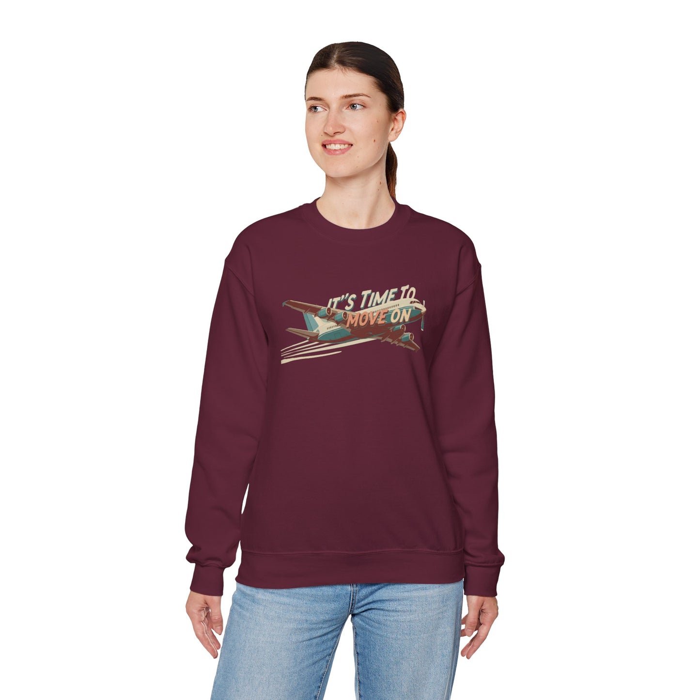 It's time to move on Unisex Heavy Blend™ Crewneck Sweatshirt - StyleMZ