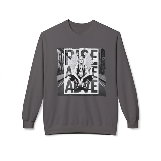 StyleMZ -  Rise Above Unisex Midweight Softstyle Fleece Crewneck Sweatshirt  - StyleMZ