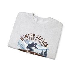 Ski in the national park Unisex Heavy Blend™ Crewneck Sweatshirt - StyleMZ