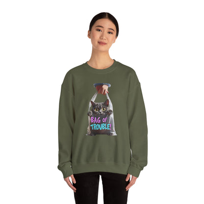 Bag of trouble Unisex Heavy Blend™ Crewneck Sweatshirt - StyleMZ - Stylemz