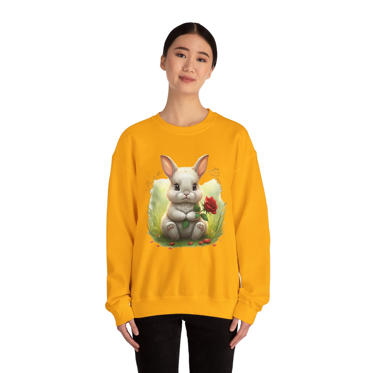 Love in bloom Unisex Heavy Blend™ Crewneck Sweatshirt - StyleMZ