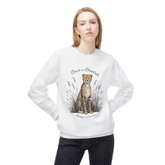 Always a cheetah Unisex Midweight Softstyle Fleece Crewneck Sweatshirt - StyleMZ