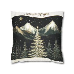 Silent night Faux Suede Square Pillowcase - StyleMZ