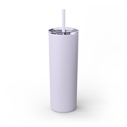 New York Glitter Skinny Tumbler with Straw, 20oz - StyleMZ