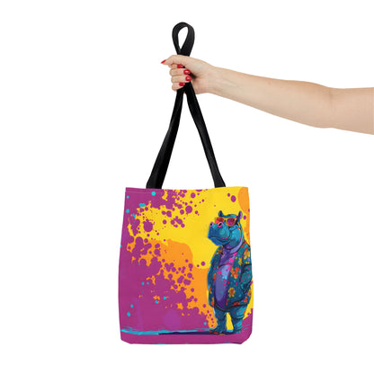 Stylish Hippo Tote Bag (AOP) - StyleMZ